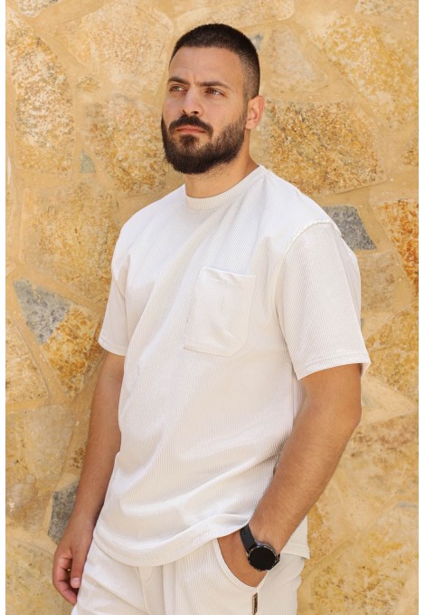 Ανδρική Off white Μπλούζα