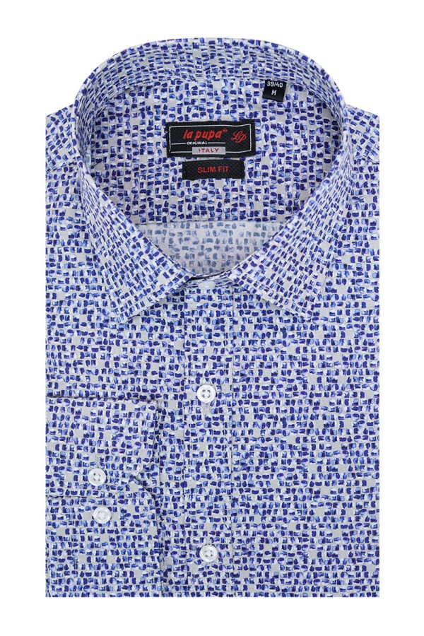 La pupa blue printed shirt (s188575)