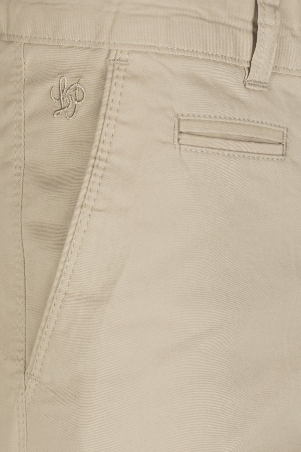 Ecru Cotton Bermuda Shorts (S19001)