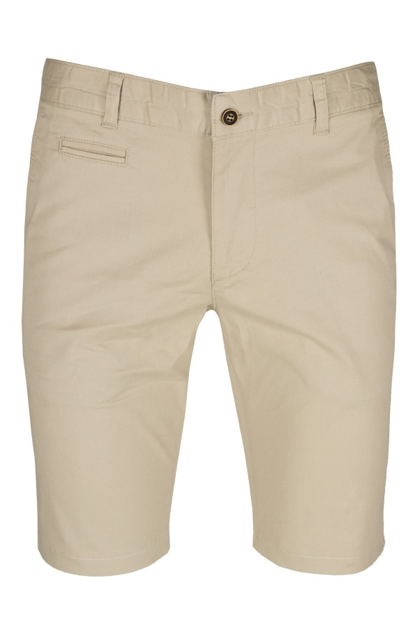 Ecru Cotton Bermuda Shorts (S19001)