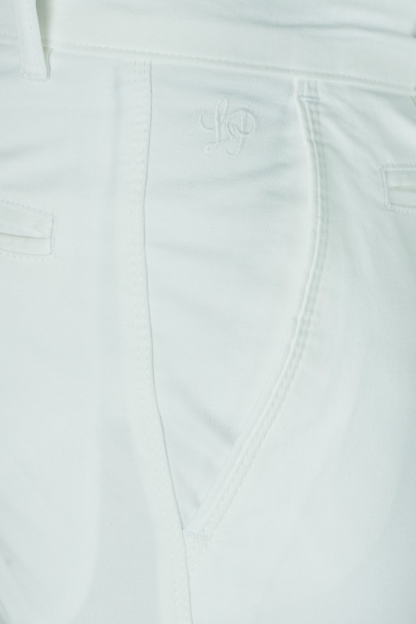 White Chinos Pants Basic (S19555)