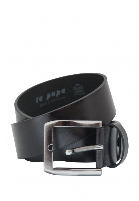 Black Basic Leather Belt (S20-101)