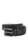 Black Textured Leather Belt (S202033)