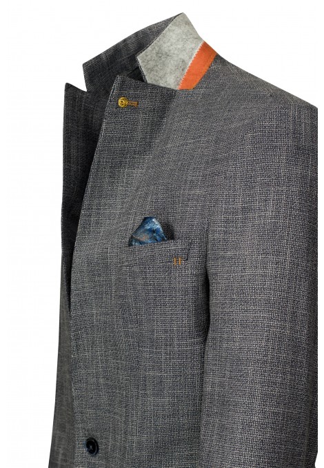 Grey Blazer with textured Weave (S202080)