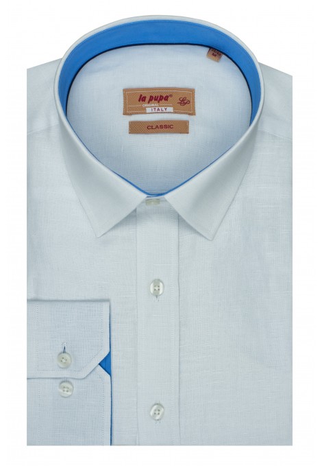 White 100% Linen Shirt (S21107)