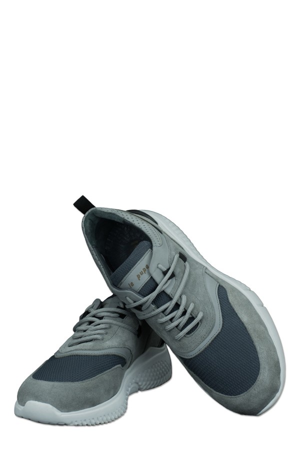 Grey Sneaker Shoes 100% Leather (S214283)
