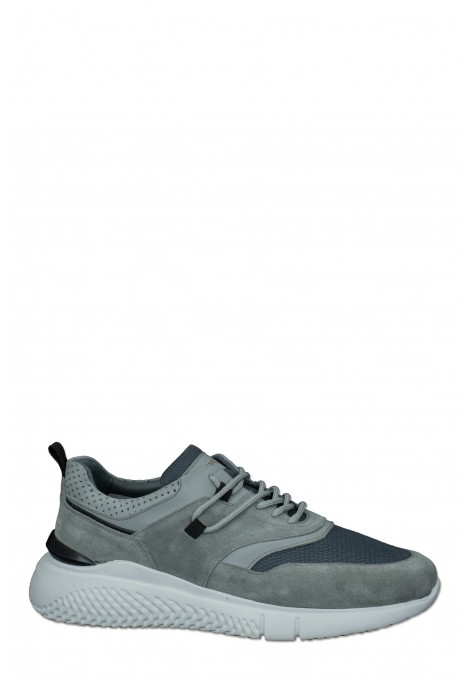 Grey Sneaker Shoes 100% Leather (S214283)