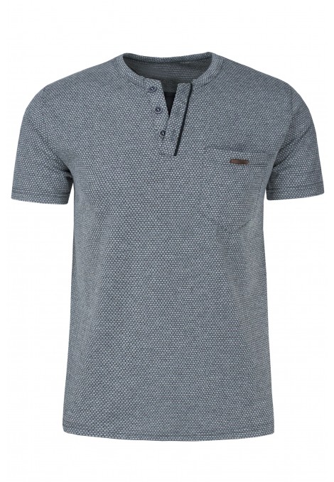 Grey T-shirt with Textured Weave (S223223)