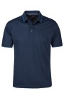 Dark Blue Polo T-shirt with Textured Weave (S225028)