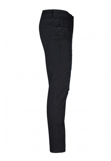 La pupa black jeans with abrasions (s229590)