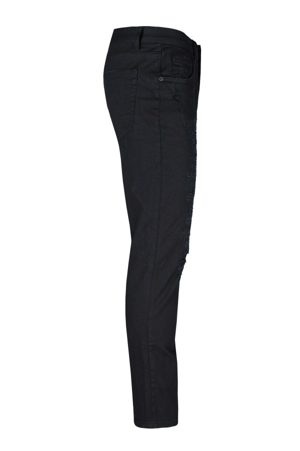 La pupa black jeans with abrasions (s229590)