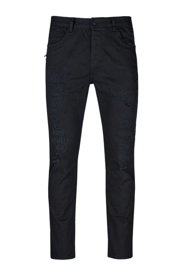 La pupa black jeans with abrasions (s229590)