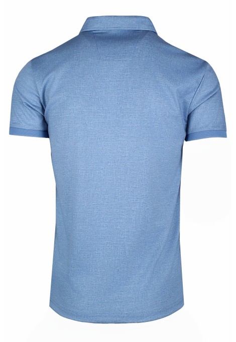 Ανδρική  γαλάζια μπλούζα polo βαμβακερή