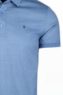 Man’s sky bluecotton Polo T-shirt