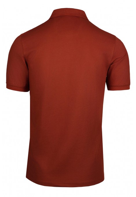 Man’s  dark red cotton Polo T-shirt