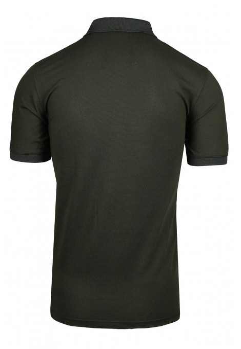 Man’s olive green cotton Polo T-shirt