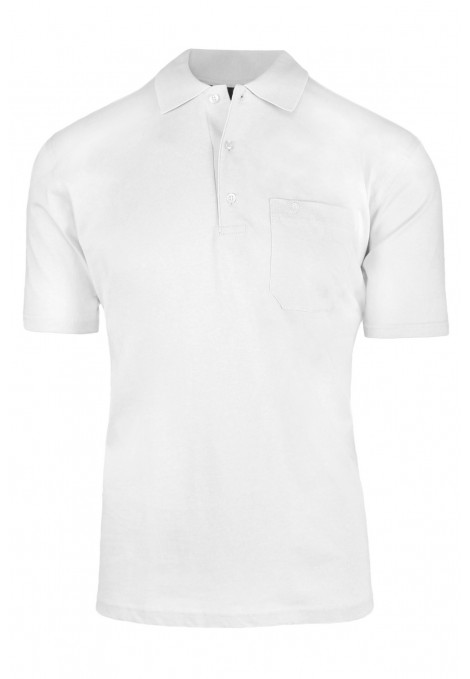 White cotton polo t-shirt
