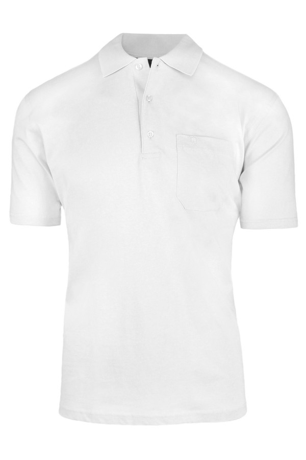 White cotton polo t-shirt