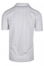 Ανδρική λευκή μπλούζα polo σχεδιαστική