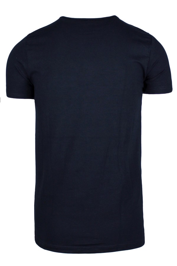 Σκούρο μπλε t-shirt βαμβακερό