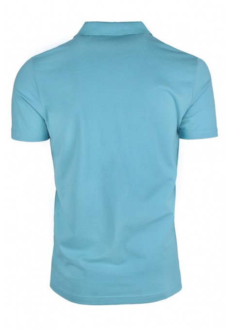  Man’s  aqua μπλούζα polo βαμβακερή