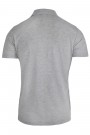 Grey cotton polo t-shirt