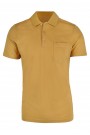 Man’s mustard yellow cotton polo t-shirt