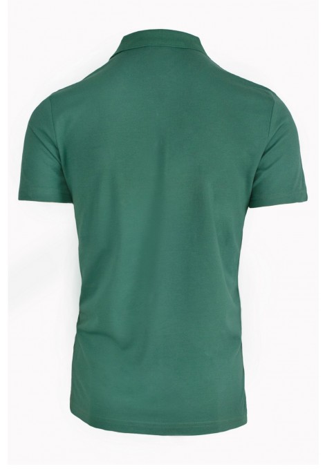 Πράσινη μπλούζα polo βαμβακερή