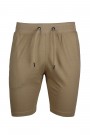 Man’s camel cotton sweat shorts