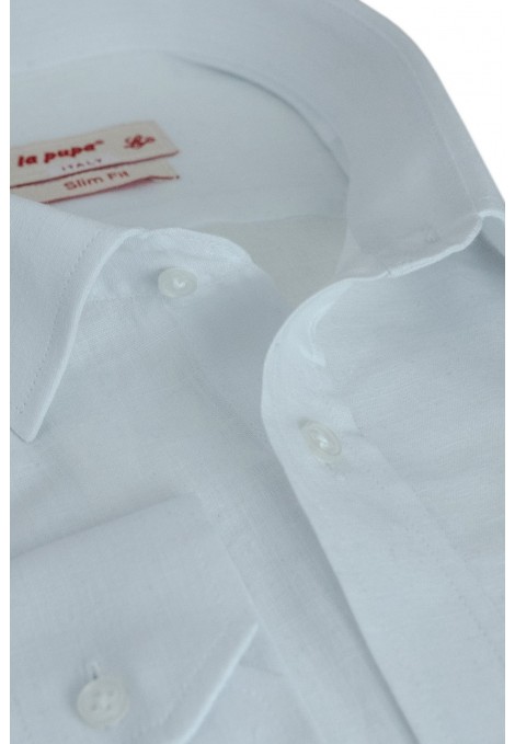 White LINEN Shirt SLIM FIT
