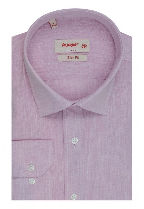 Pink LINEN Shirt SLIM FIT
