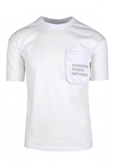 Λευκη T-shirt Βαμβακερο