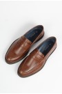 Ανδρικά δερμάτινα κονιάκ loafers
