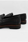 Ανδρικά δερμάτινα μαύρα loafers