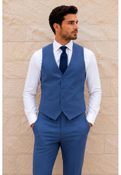 Men blue Vest