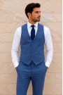 Men blue Vest