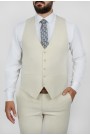 Ανδρικό μπέζ γιλέκο mixed wool