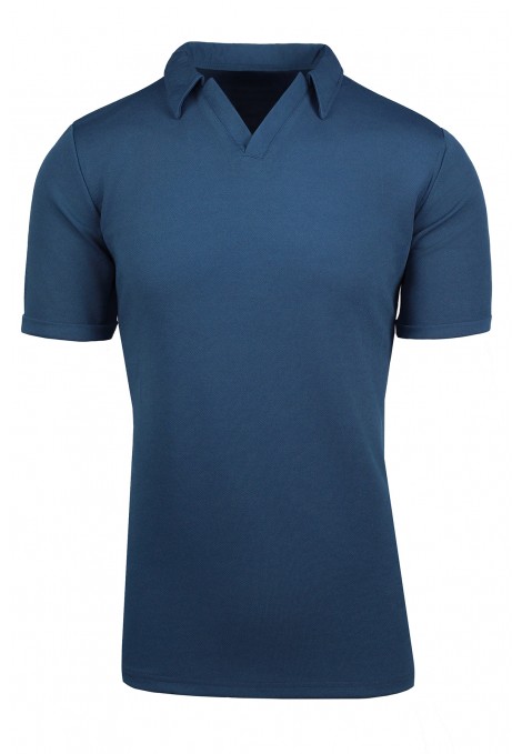 Man’s blue cotton Polo T-shirt 