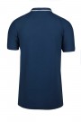 Man’s blue t-shirt polo with zip
