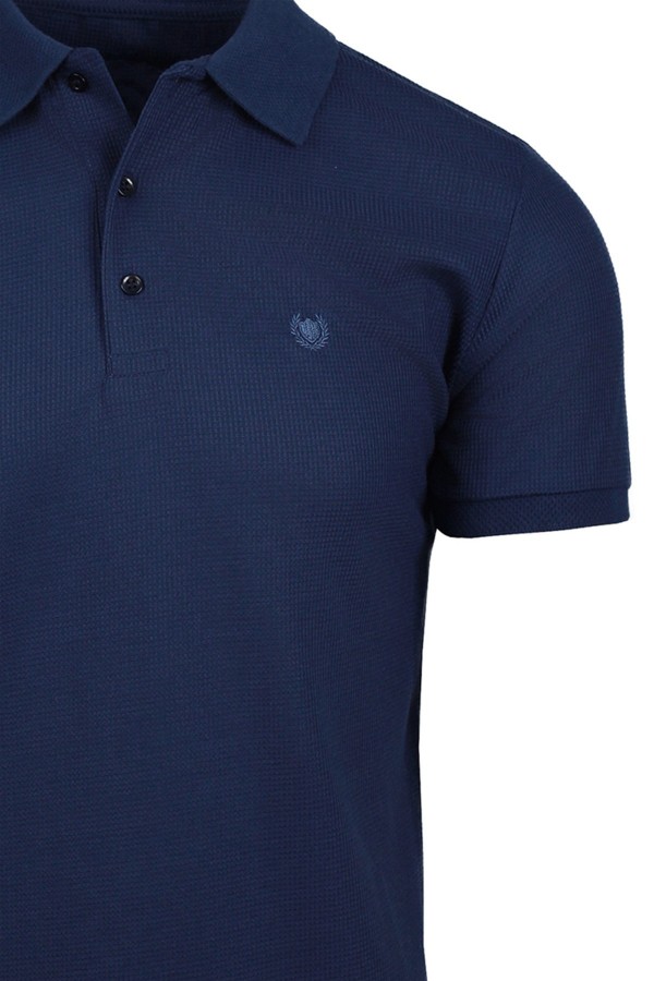 Man’s blue cotton Polo T-shirt