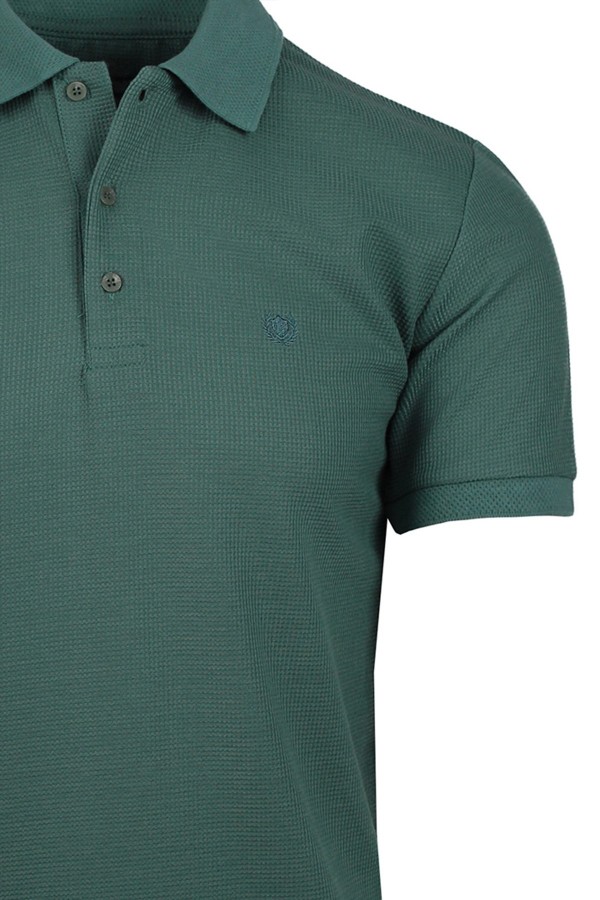 Man’s green cotton Polo T-shirt