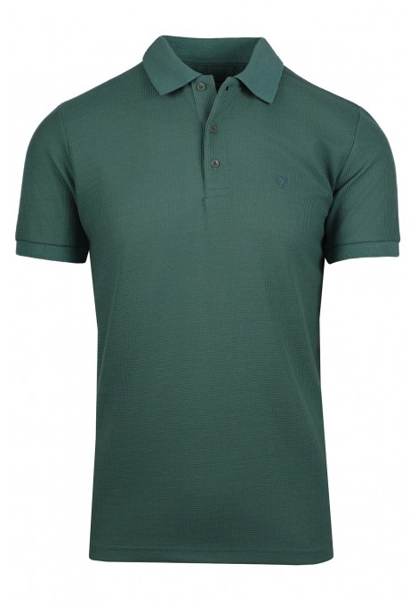  Ανδρική πράσινη μπλούζα polo βαμβακερή