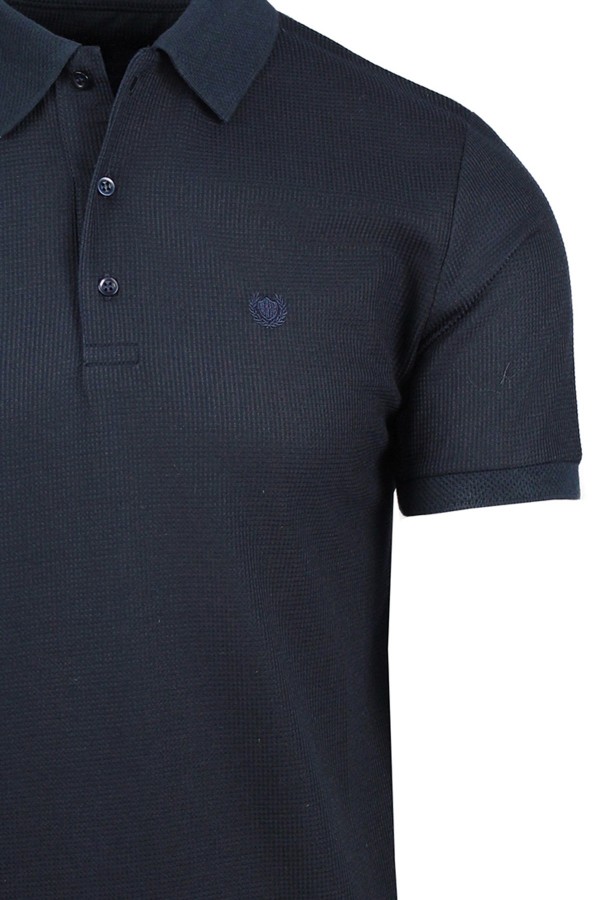 Man’s dark blue  cotton Polo T-shirt