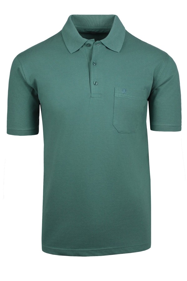 Man’s green cotton Polo T-shirt