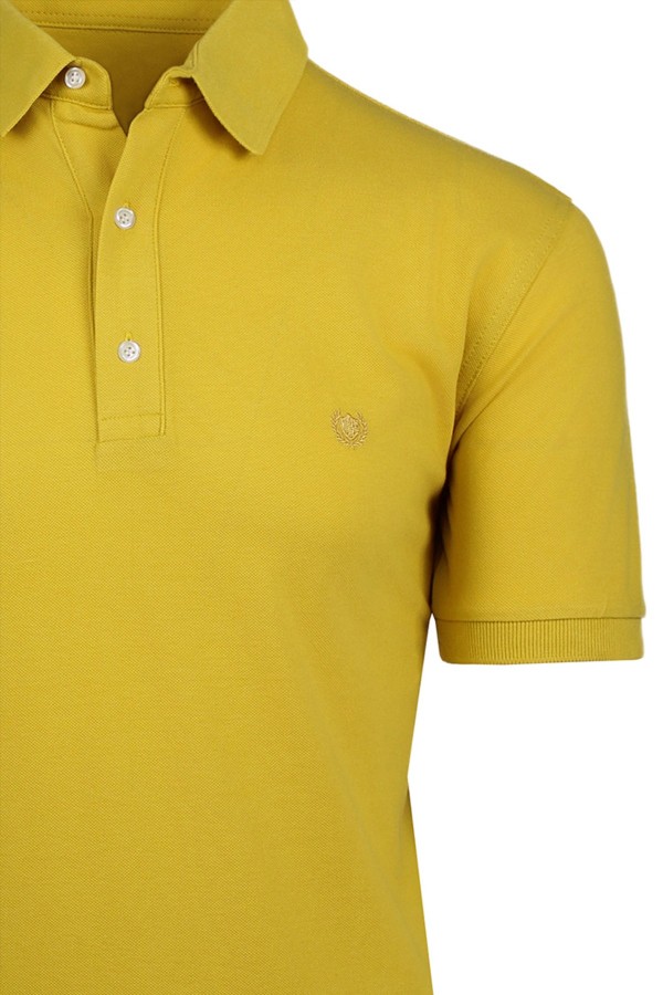 Ανδρική κίτρινη μπλούζα Polo Βαμβακερή