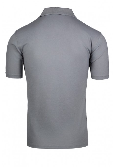  Man’s light grey cotton Polo T-shirt