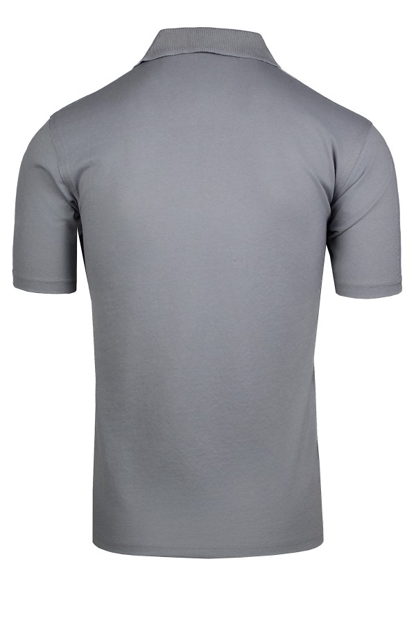  Man’s light grey cotton Polo T-shirt