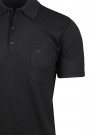 Ανδρική Μαύρο μπλούζα Polo Βαμβακερή