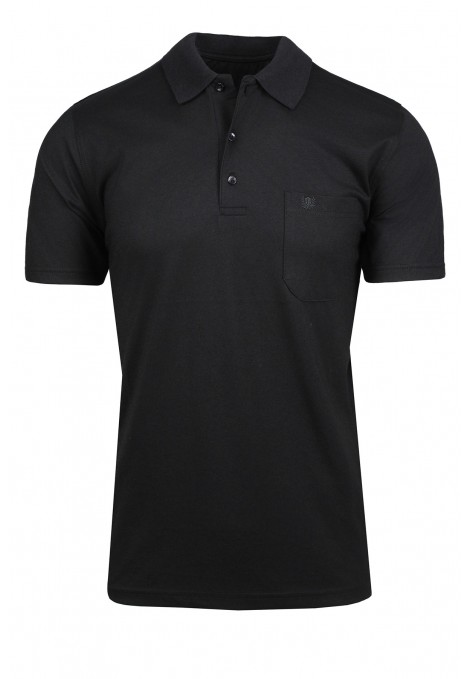 Man’s Black cotton Polo T-shirt