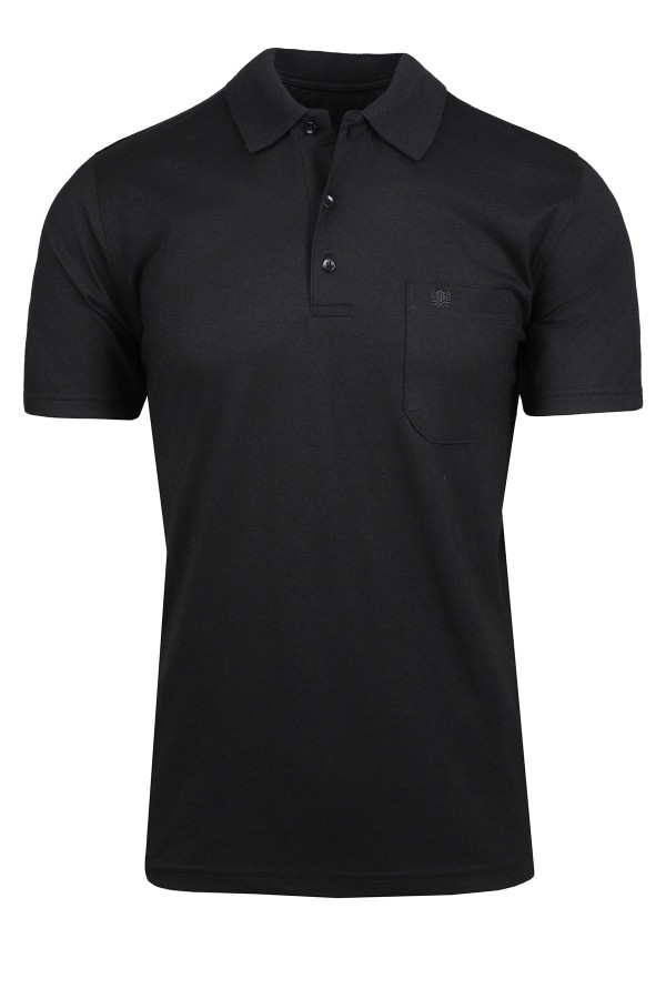 Man’s Black cotton Polo T-shirt